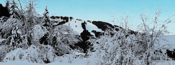 Fantastic views of Morzine and Avoriaz from the terrace