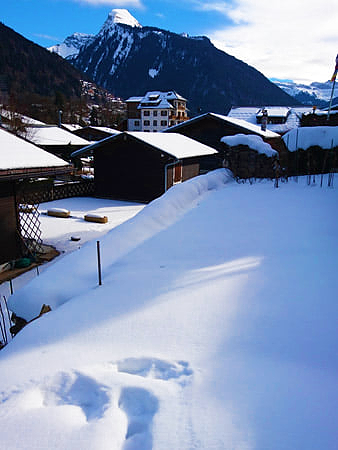 Lovely terrace to relax after a day on the slopes