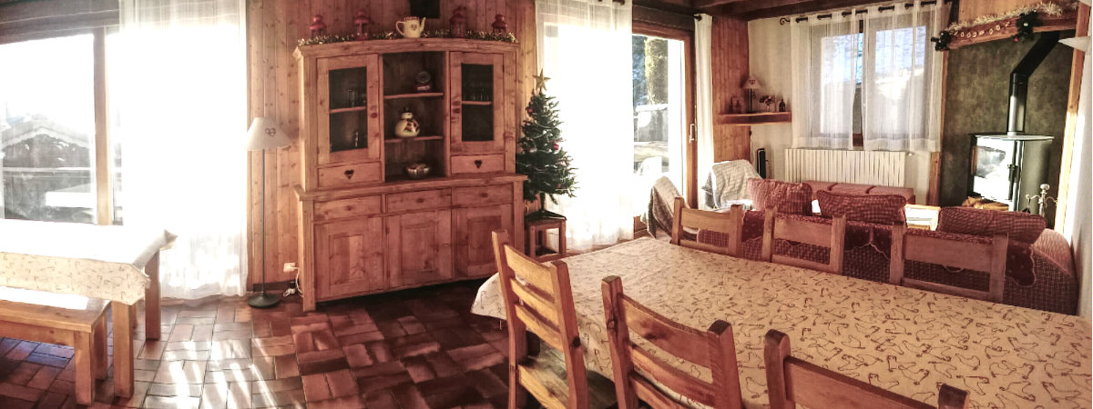 The chalet can welcome 12 persons confortably