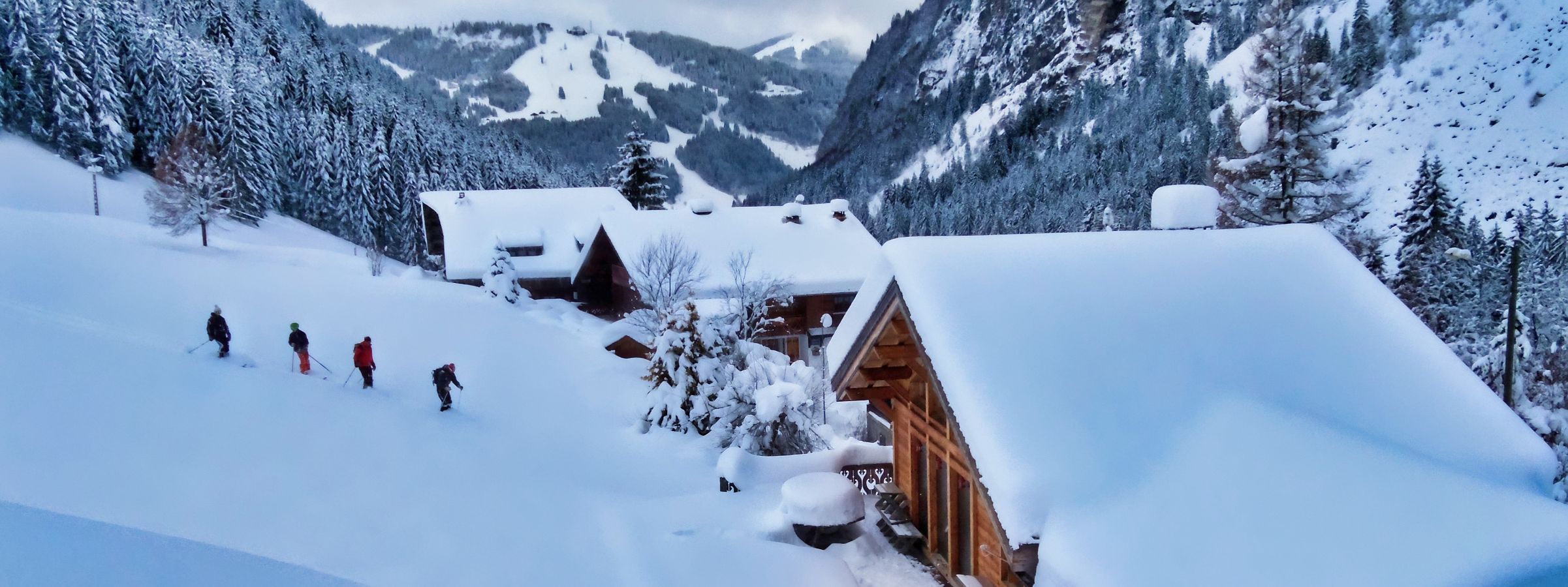 Chalet Clovis has a quiet setting in Morzine