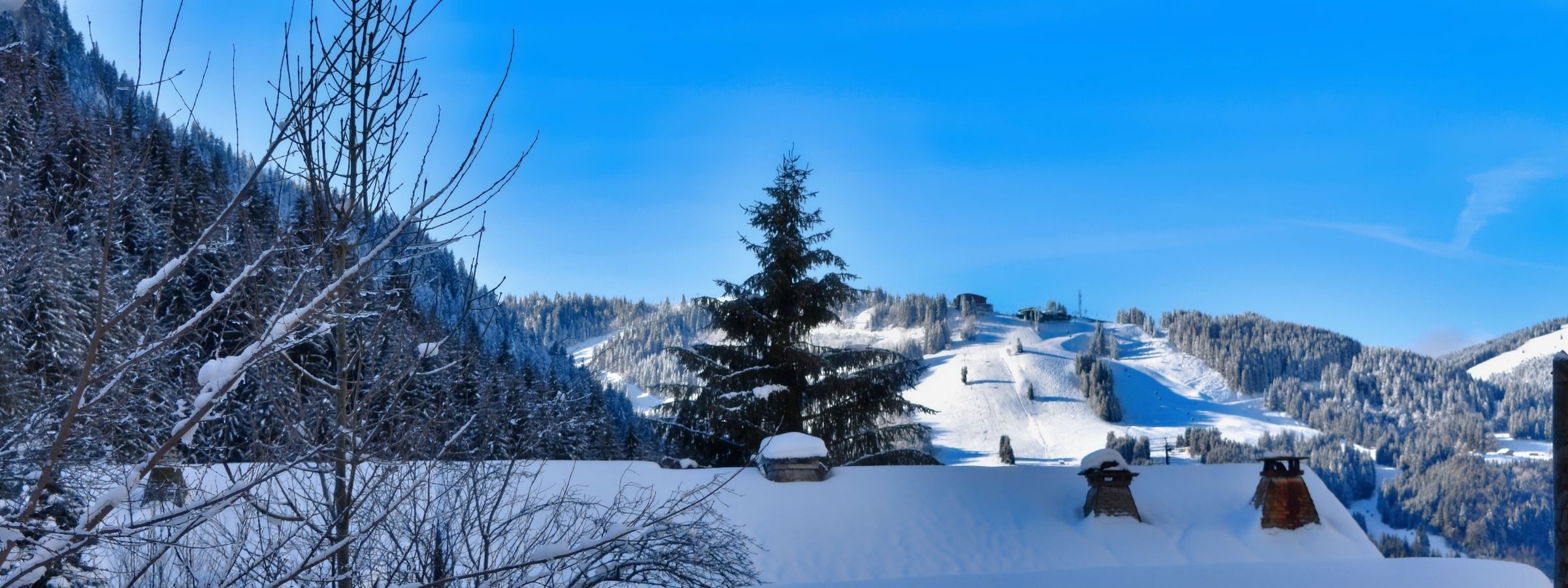 Chalet Clovis has a fantastic view from Pleney, Morzine